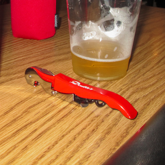 “Double’s” red bottle opener