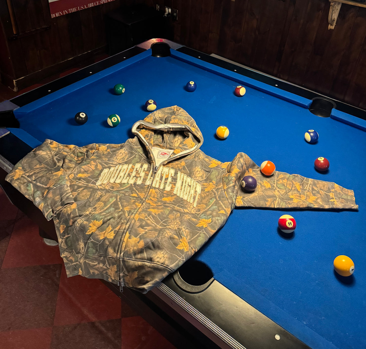 Double's Camo Zip-up Hoodie