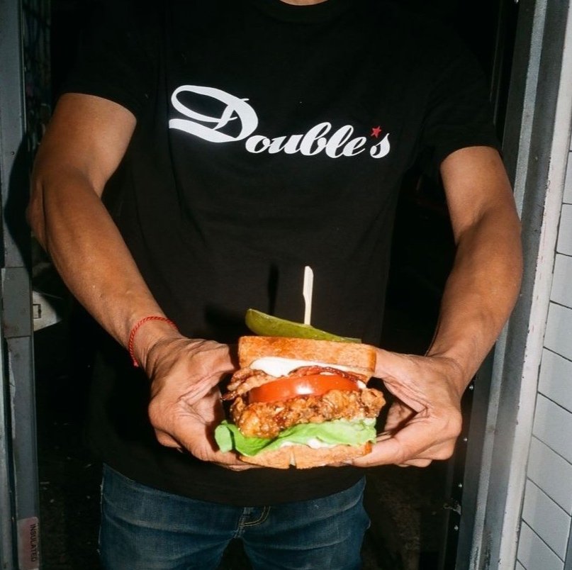 Double' s Black Logo T-Shirt