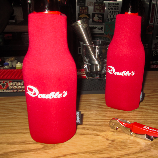 “Double’s” neoprene beer holder